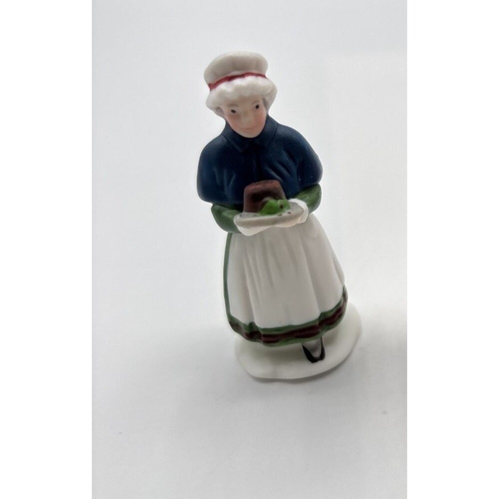 RET.Dept 56 Fezziwigs & Friends Woman w/Cake Heritage Village Figure replacement